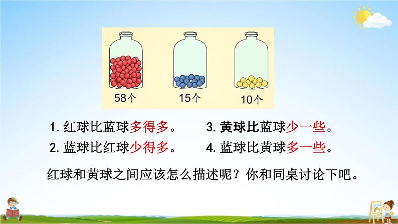 北京课改版一年级数学下册《1-6 描述比大小》课堂教学课件PPT第5页