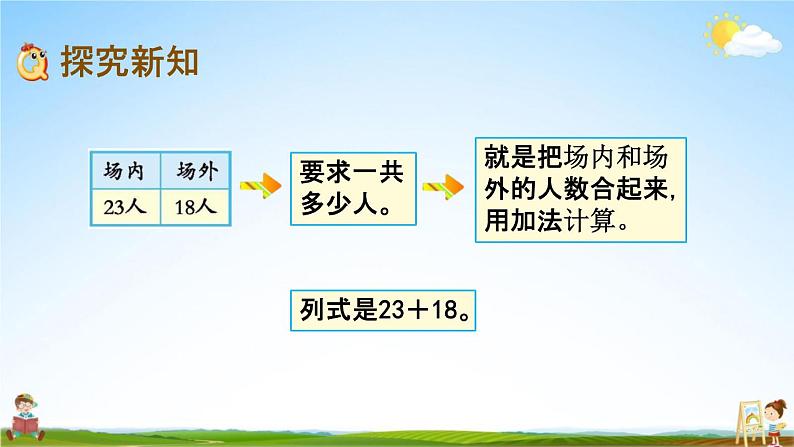 北京课改版一年级数学下册《4-4 两位数加两位数(进位)》课堂教学课件PPT第3页