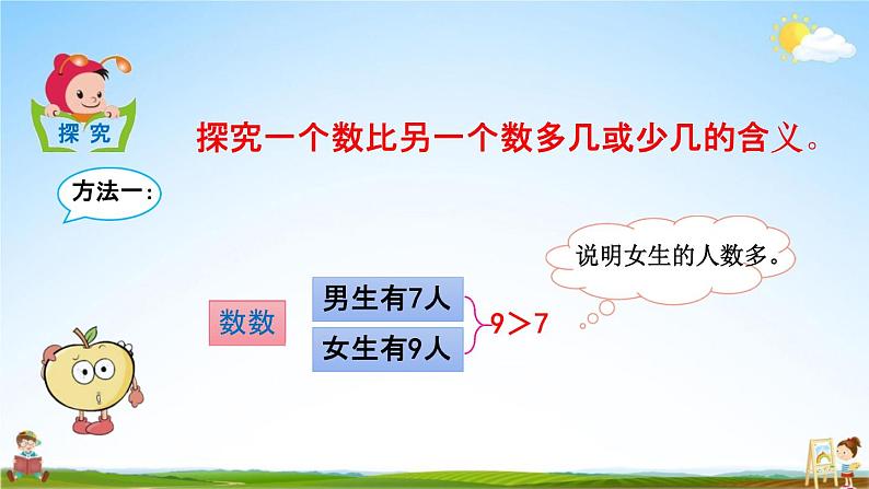 北京课改版一年级数学下册《2-4 求两数相差几》课堂教学课件PPT第4页