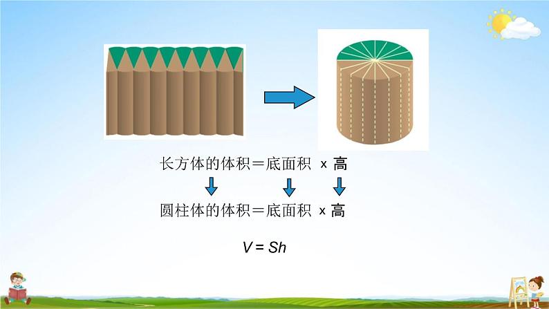 北京课改版六年级数学下册《1-5 圆柱的体积（1）》课堂教学课件PPT第8页