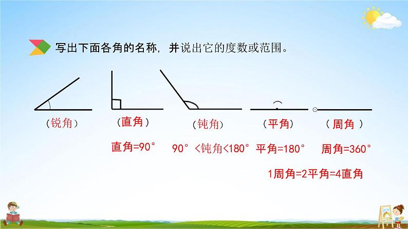 北京课改版六年级数学下册《总复习2-1 线和角的认识》课堂教学课件PPT第7页