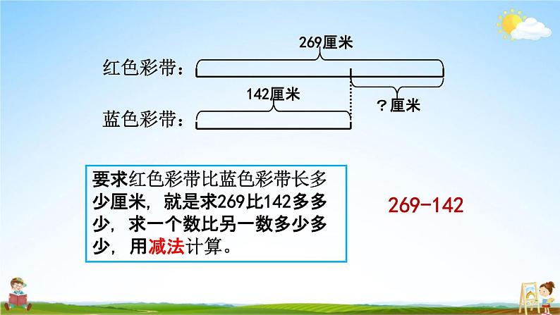 北京课改版二年级数学下册《5-6 三位数减三位数（不退位）笔算》课堂教学课件PPT第5页