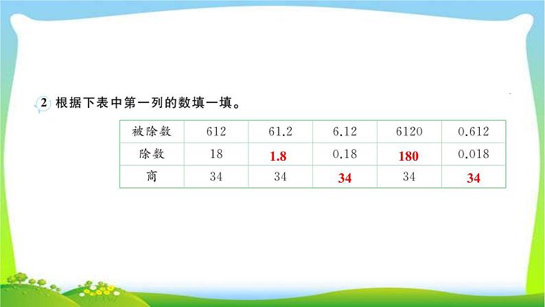 人教版数学五年级上册8总复习作业PPT课件03