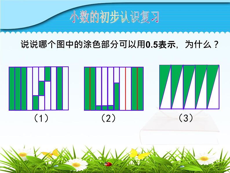 三年级下册数学课件－11.2总复习 分数、小数的初步认识  ｜北京版（2014秋）第7页