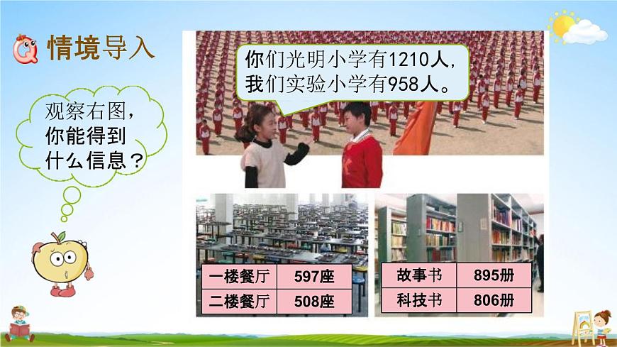 青岛版六年制数学二年级下册《2-3 万以内数的大小比较》课堂教学课件PPT第2页