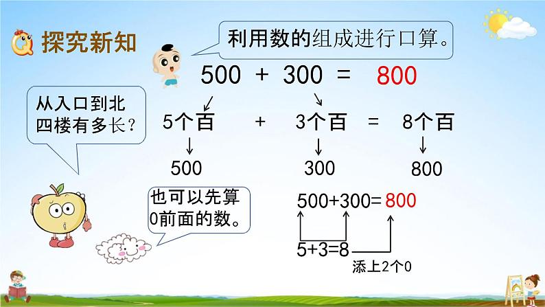 青岛版六年制数学二年级下册《2-4 整百、整千数的加减法》课堂教学课件PPT第3页