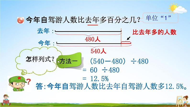 青岛版六年制数学六年级下册《1-1 求一个数比另一个数多百分之几》课堂教学课件PPT第6页