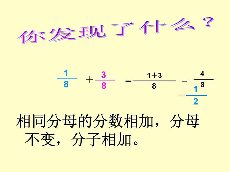 3.2同分母分数加减法  课件第5页