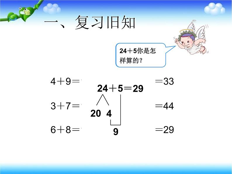 一年级下册数学课件－4.2两位数加一位数（进位）的口算 ｜青岛版（五年制）第2页