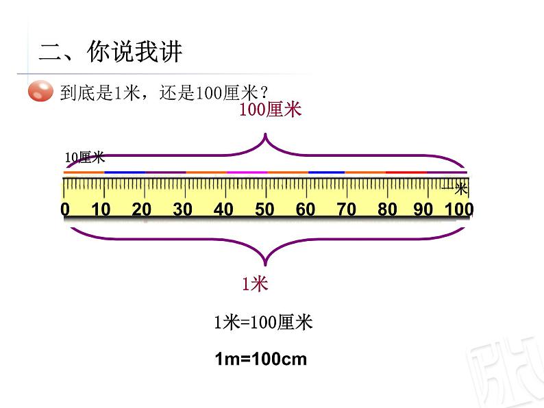 一年级下册数学课件－8.2米的认识  ｜青岛版（五年制）第5页