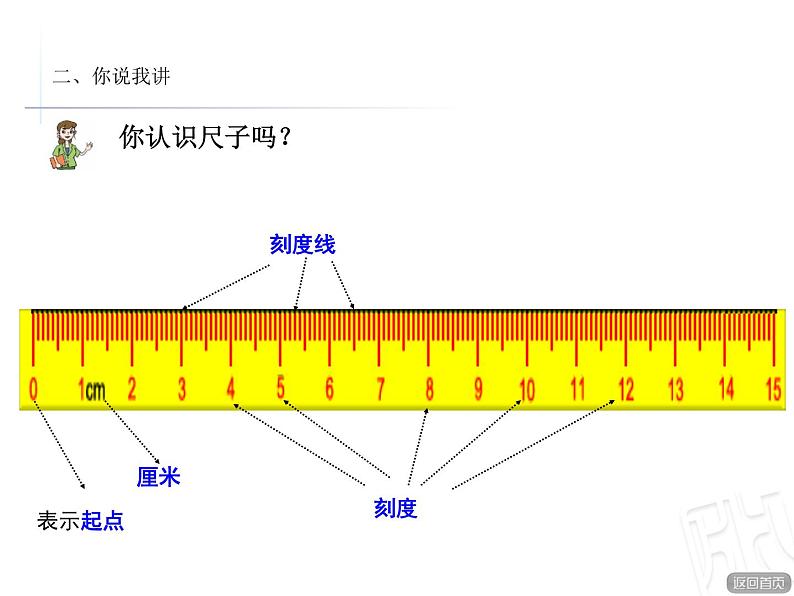 一年级下册数学课件－8.1厘米的认识  ｜青岛版（五年制）03