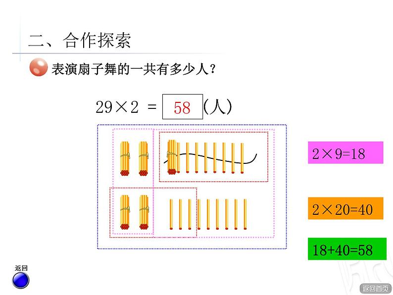 二年制下册数学课件－7.2两位数乘一位数（进位）笔算 ｜青岛版（五年制）04