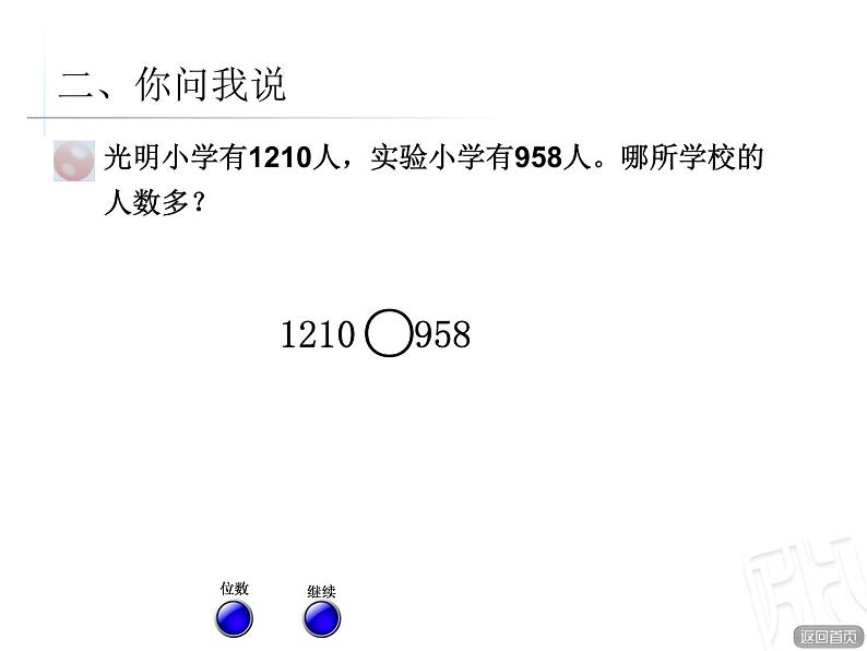 二年制下册数学课件－1.3近似数 万以内数大小的比较 ｜青岛版（五年制）07