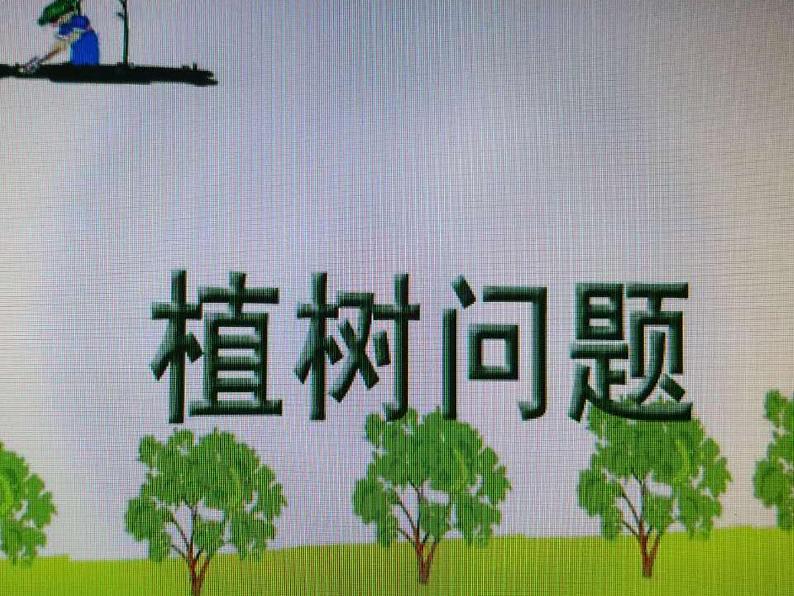 三年级下册数学课件－智慧广场 植树问题 ｜青岛版（五年制）01