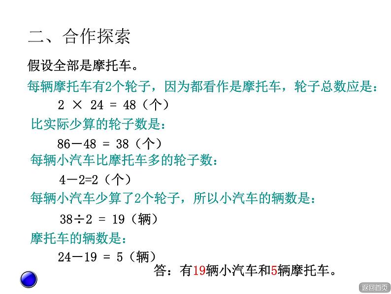 五年级下册数学课件－智慧广场 鸡兔同笼问题 ｜青岛版（五年制）第6页