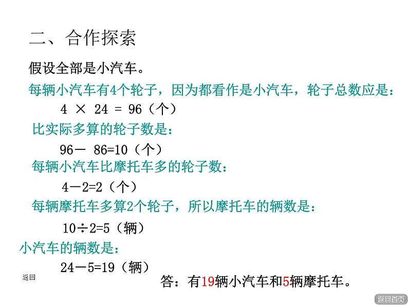 五年级下册数学课件－智慧广场 鸡兔同笼问题 ｜青岛版（五年制）第7页