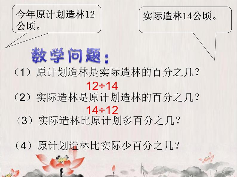 五年级下册数学课件－3.1百分数应用题1 ｜青岛版（五年制）04