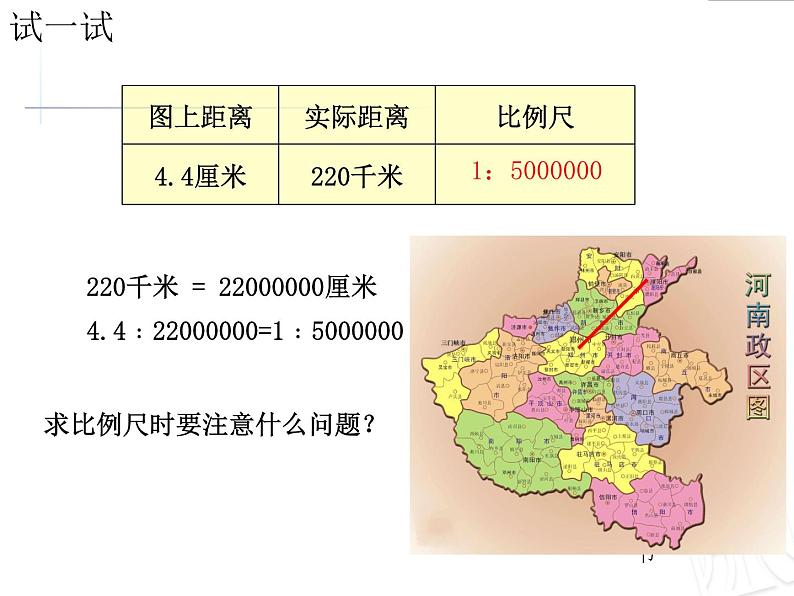 五年级下册数学课件－6.1比例尺 ｜青岛版（五年制）第6页