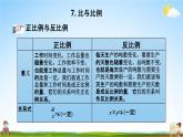青岛版六年制数学六年级下册《总复习1-7 比与比例》课堂教学课件PPT