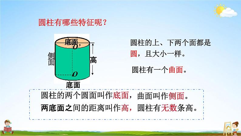 青岛版六年制数学六年级下册《2-1 圆柱的认识》课堂教学课件PPT第4页