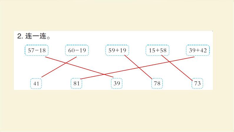 人教版二年级数学上册第2单元综合提升作业课件第3页
