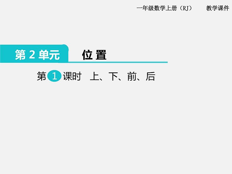 第1课时 上、下、前、后第1页