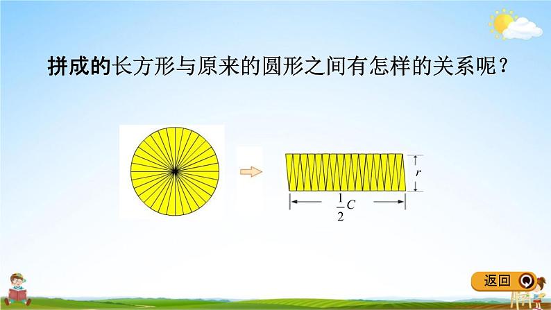 青岛版五年制数学五年级下册《1-3 圆的面积》课堂教学课件PPT08