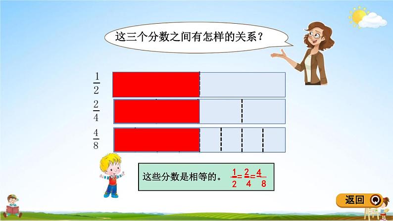 青岛版五年制数学四年级下册《5-3 分数的基本性质》课堂教学课件PPT第4页