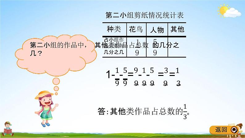 青岛版五年制数学四年级下册《7-3 同分母分数加减法》课堂教学课件PPT05