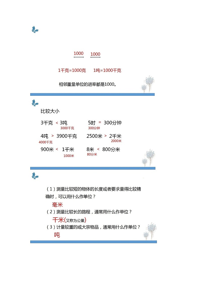 三年级下册数学试题  第二单元测试卷   苏教版   含答案第2页