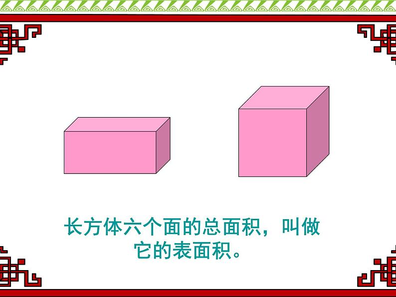 冀教版小学数学五下 3.3长方体和正方体的表面积 课件06