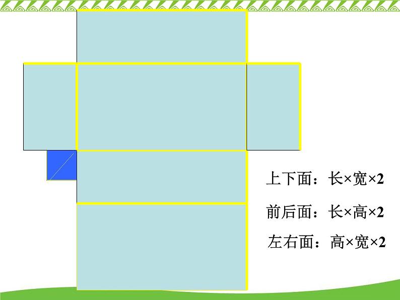 冀教版小学数学五下 3.3长方体和正方体的表面积 课件08