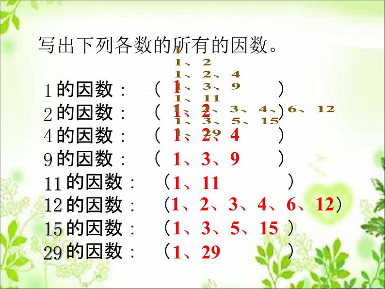 五年级下册数学课件－1.3合数、质数｜西师大版（2014秋）02