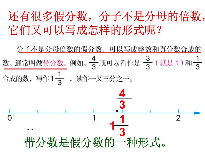 冀教版小学数学五下 2.1.2假分数与带分数的互化 课件第4页