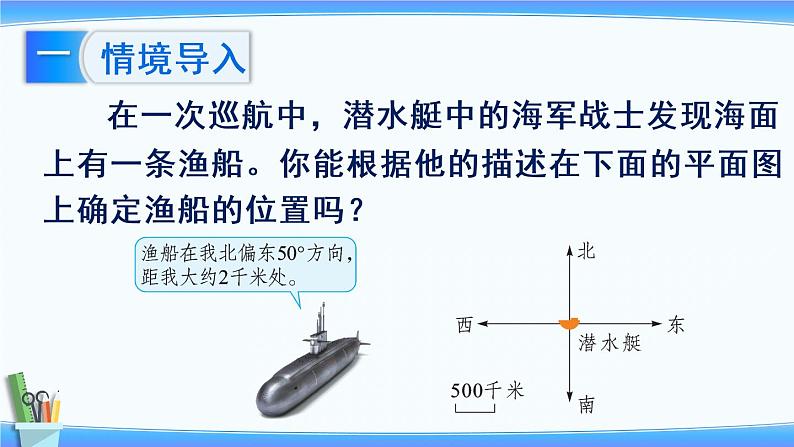 5.1根据方向和距离确实物体的位置（课件）-2021-2022学年数学六年级下册第2页