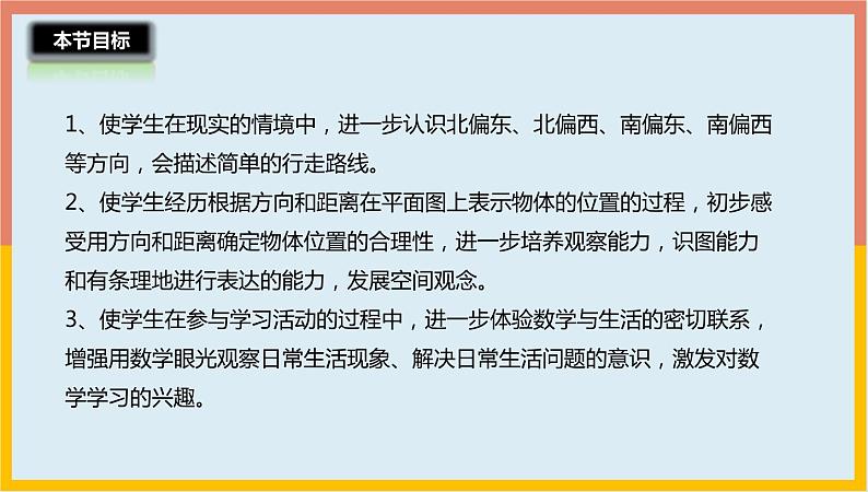 5.3用方向和距离描述简单的行走路线（课件）-2021-2022学年数学六年级下册03