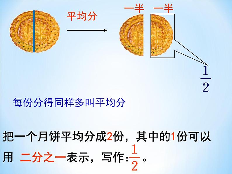 三年级下册数学课件-8.1.1 分数的初步认识｜冀教版  22页第6页