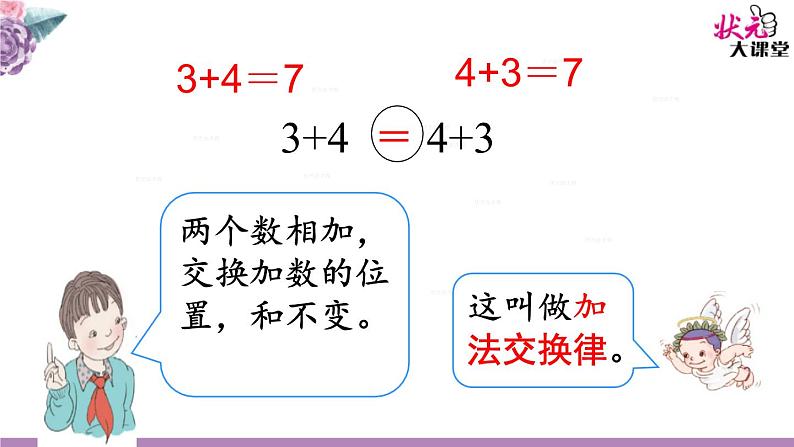 小学数学 北京版 四年级上册 加法运算定律部优课件第3页