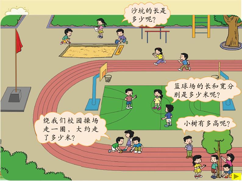 小学数学 北师大版 三年级上册《校园中的测量》部优课件04