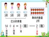 小學(xué)數(shù)學(xué) 滬少版 二年級(jí)上冊(cè) 有余數(shù)的除法部?jī)?yōu)課件