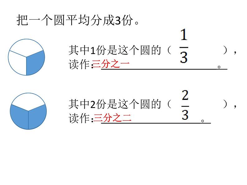 三年级下册数学课件-8.1.2 认识几分之几｜冀教版 （共15张）第6页