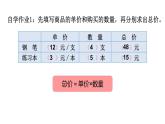 四年级数学下册课件 - 3.2、常见的数量关系 -苏教版（共12张PPT）