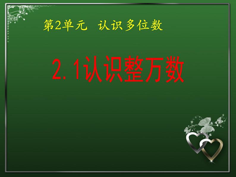 四年级数学下册课件 - 2.1认识整万数 - 苏教版（共24张PPT）01