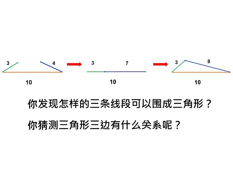 青岛版四下数学  4.2三角形的三边关系 课件第8页