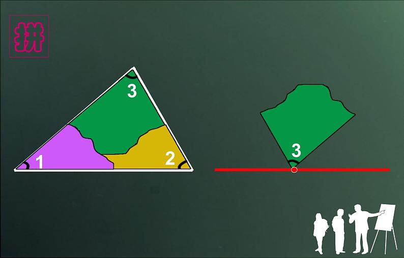 青岛版四下数学  4.3三角形的内角和 课件第5页