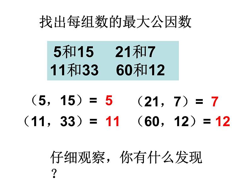 青岛版五下数学 3.1公因数和最大公因数 课件第4页