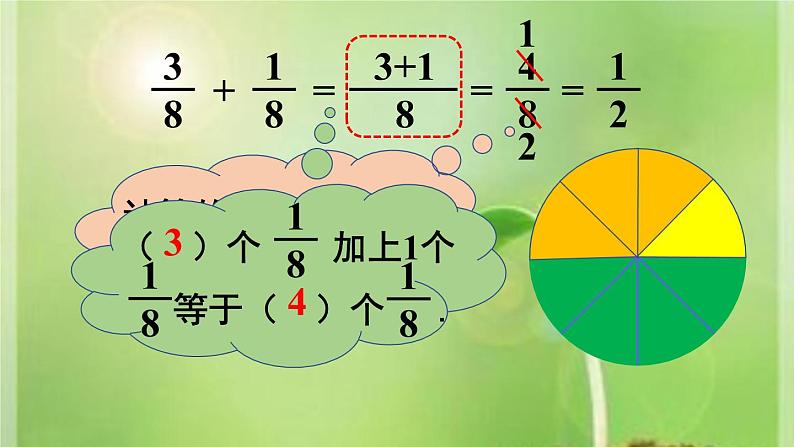 小学数学 北京版 五年级下册 同分母的分数加法和减法 部优课件第6页