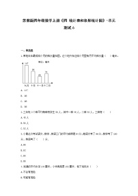 2020-2021学年四 统计表和条形统计图（一）单元测试课后复习题