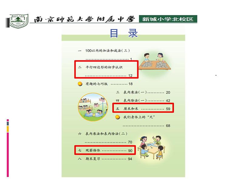 小学数学 苏教版 二年级上册 3期末复习（3）：厘米和米多边形观察物体复习部优课件第2页