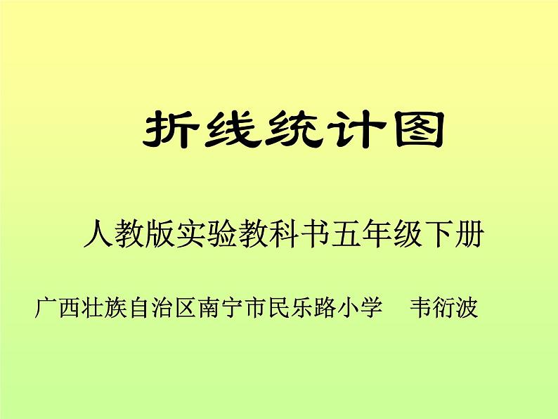 小学数学 苏教版 五年级下册 3折线统计图的认识和应用练习部优课件第1页